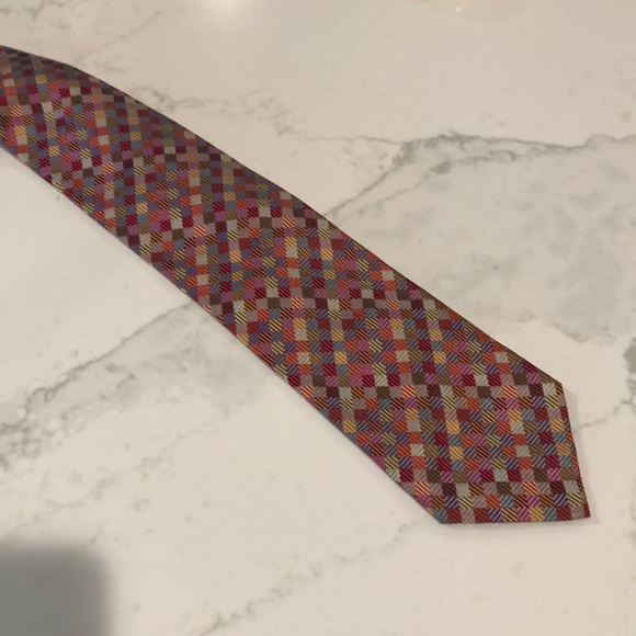 Valerio Garati Multi-color checkered Tie - Picture 2 of 4